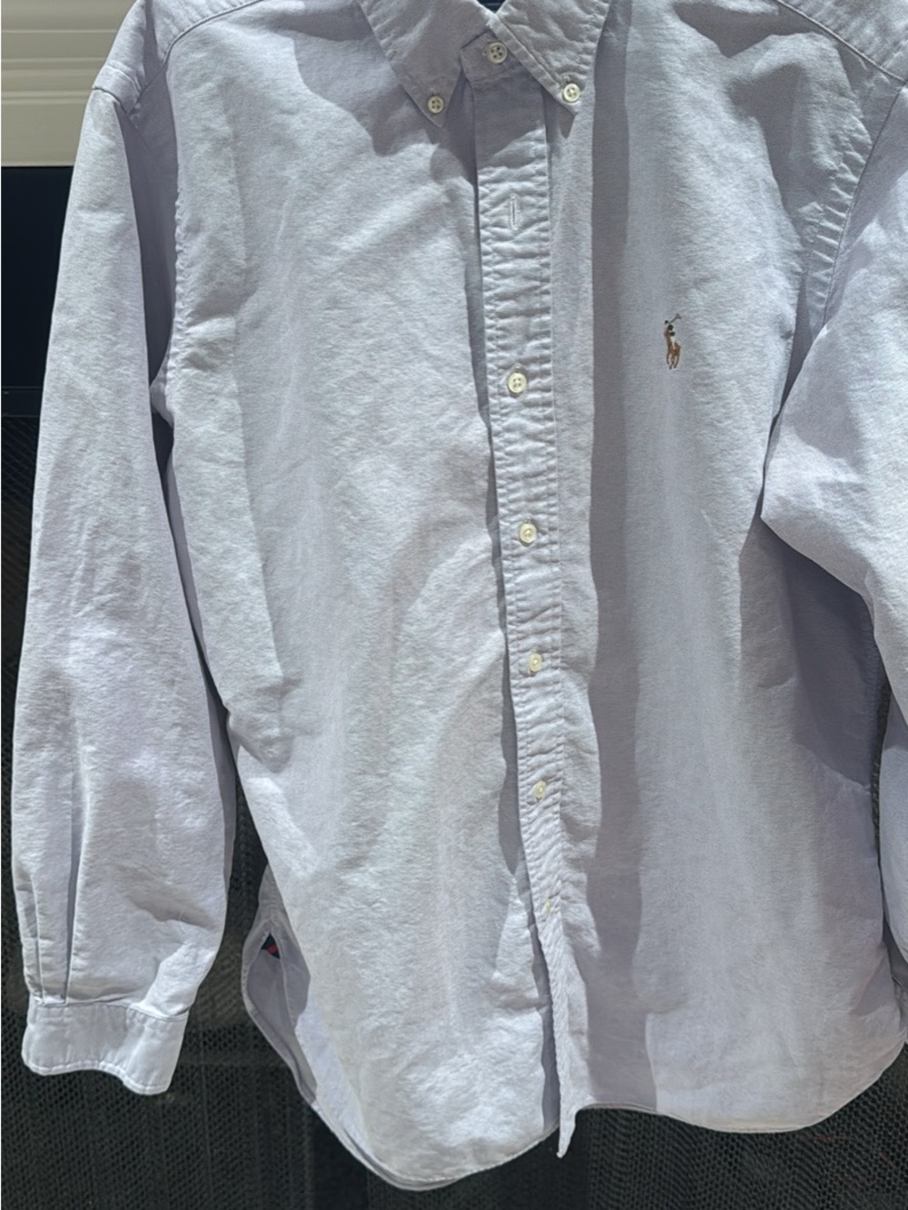 Polo by Ralph Lauren Light Blue Button-Down Oxford Street Shirt. Light lavender
